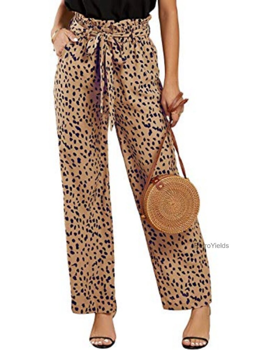 SySea High Waisted Palazzo Pants Wide Leg Belted Trousers